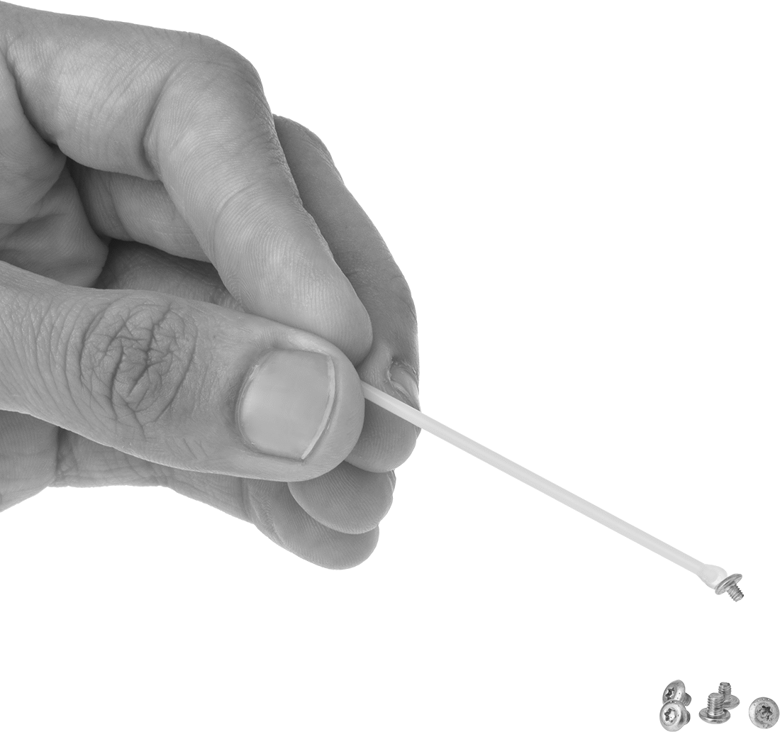 Yapışkan Uçlu Küçük Parça Konumlandırıcı Seti, 1 mm, 2 mm ve 3 mm Çaplı Uç