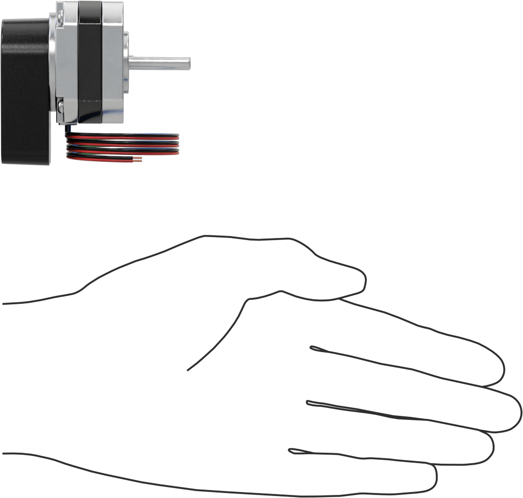 Step Motor, Enkoderli, NEMA 17, 26.9 inç-oz. Maksimum Tutma Torku