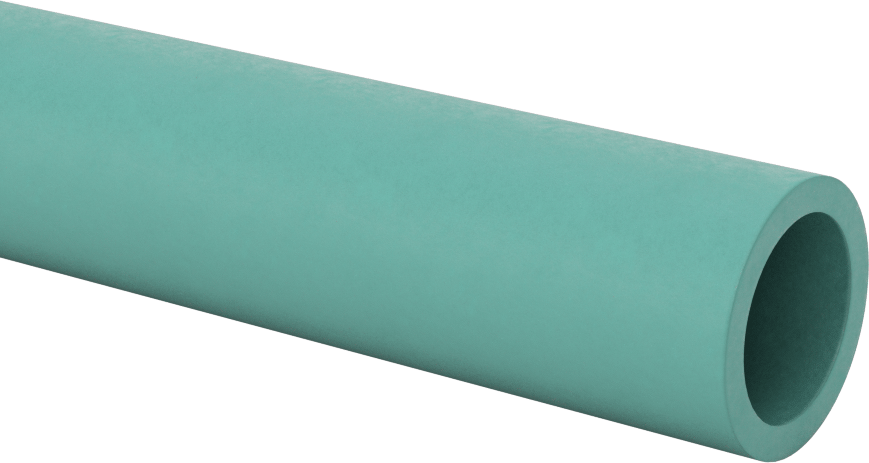 Yapısal FRP Fiberglas Yuvarlak Boru, 1/8" Duvar Kalınlığı, 1" Dış Çap, 3/4" İç Çap, 5 Fit Uzunluk