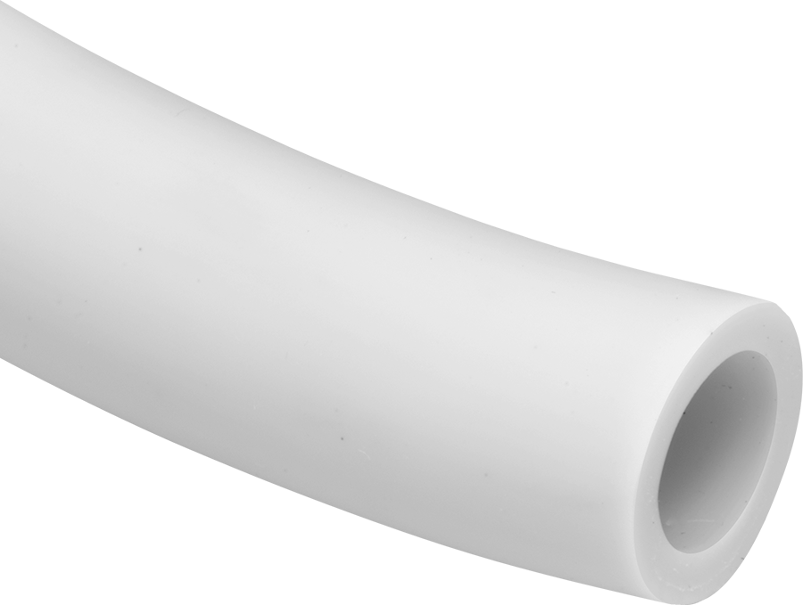 Çatlamaya Dayanıklı Opak Sert Polietilen Boru, Yiyecek ve İçecek için, 1/8" İç Çap, 1/4" Dış Çap — 1/4", 1/8", Yarı Esnek