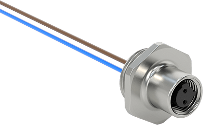 Mikro M12 Sinyal/Güç Konektörü, Dişi Priz