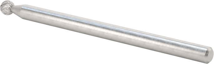 3/32" Çaplı Şaftlı Frez, Bilye, Anma Numarası, SD-61, Çift Kesimli Diş