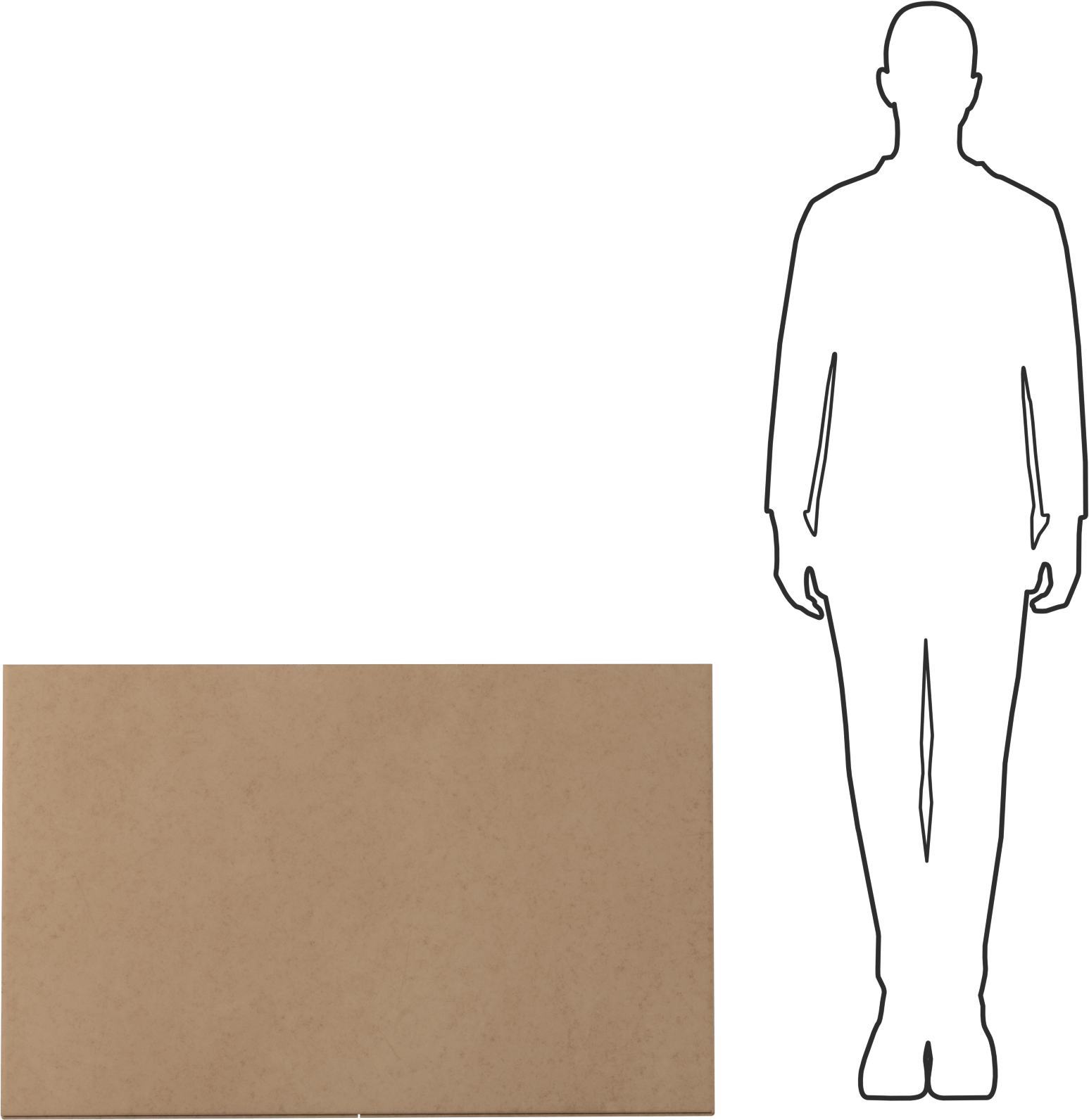 Yüksekliği Ayarlanabilir Büyük Kapasiteli Karton Kutu, 47-1/4" Uzunluk x 39-1/2" Genişlik x 25" İç Yükseklik