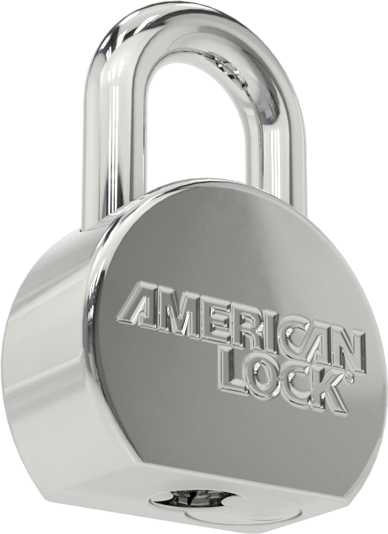 Katı Krom Kaplı Çelik Gövde Asma Kilidi, Ekstra Boşluklu, American Lock 700, Aynı Anahtarlı
