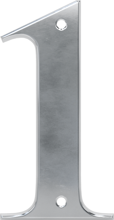 Bağlantı Elemanı Montaj Karakteri, Alüminyum, 1-1/2" Yükseklik x 1/64" Kalınlık