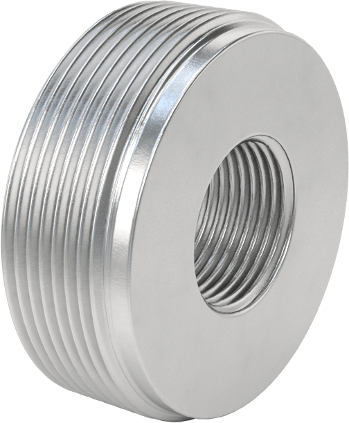 2 NPT Erkek x 3/4 NPT Dişi Sert Alüminyum Kanal için Burç — Bushing, Connector, Reducer, Alüminyum, Düz