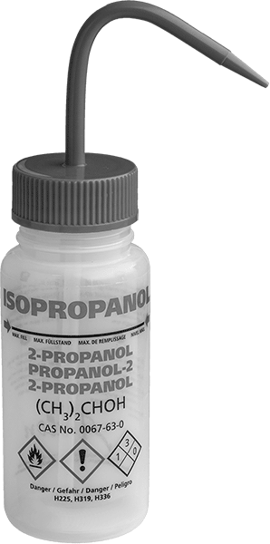 Açılı Nozullu Sıkma Şişesi, Çok Dilli, (İzopropanol)