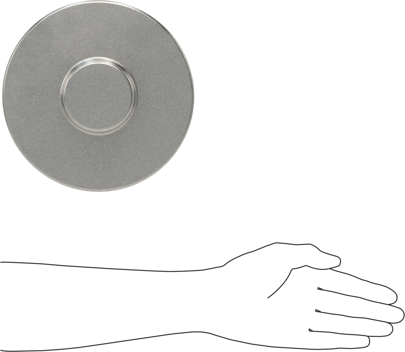 Römork Pimi, Kaynaklı, 4-1/2" Yükseklik x 8" Çap Toplam