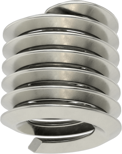 Dişli Helisel Dişli Ek, 18-8 Paslanmaz Çelik, 1/4"-20 Sol Dişli