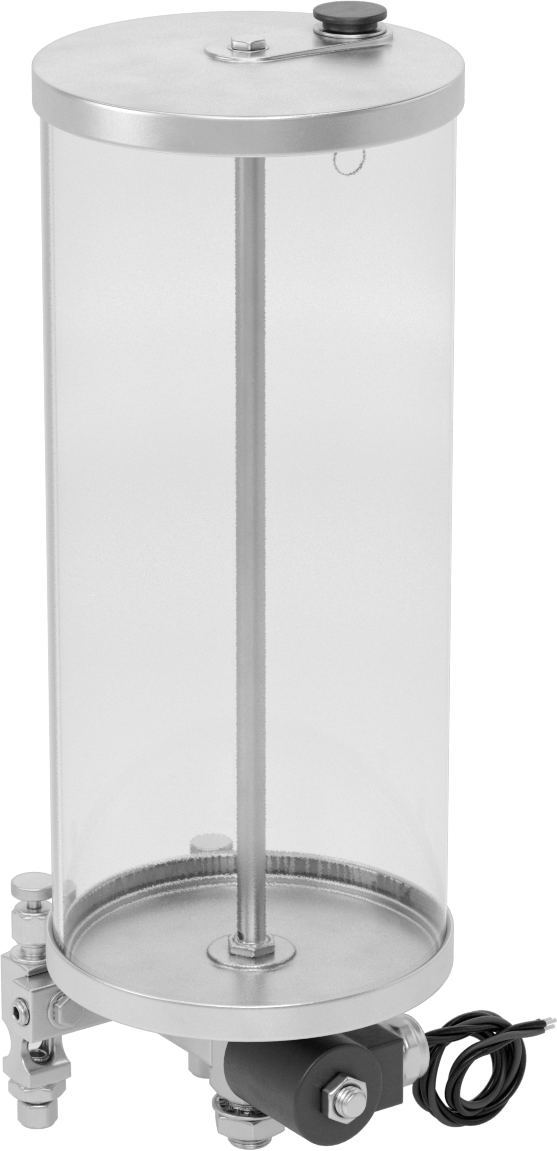 Akış Ayar Valfli Yağ Dağıtıcı, Elektrikle Çalışan, 2 Çıkış, 128 oz. Kapasite, 24V DC