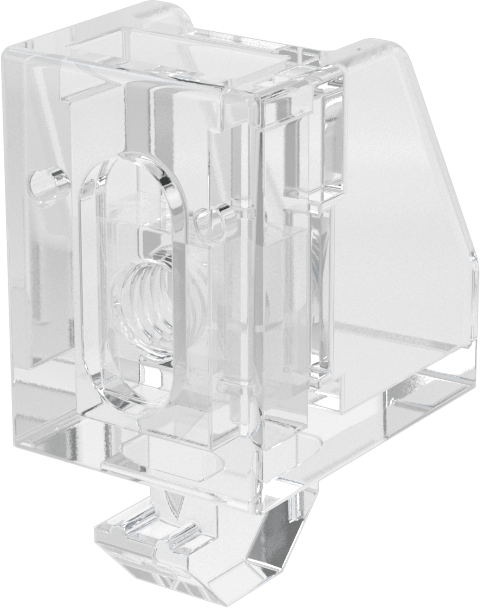 T-Yivli Çerçeve Paneli Askısı, Vidalı, 40 mm Raylı Katı Paneller için, 5/16" Genişlik