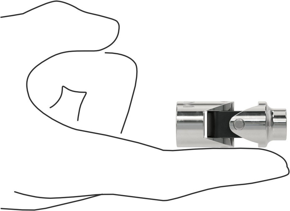 12-Uçlu Esnek Lokma Anahtarı, 3/8" Tahrik, 9 mm Boyut