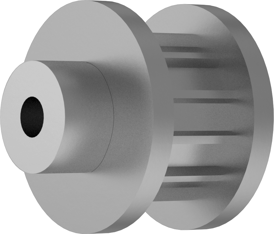 At Serisi Triger Kayışı Kasnağı, 10 mm Maksimum Kayış Genişliği için, 23 mm Dış Çap, 12 Diş