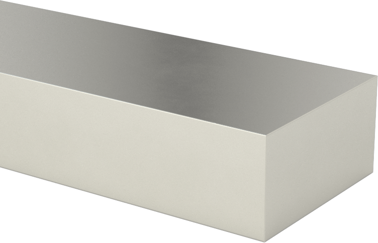 Büyük Boy Aşınmaya Dayanıklı D2 Takım Çeliği Çubuk, 1/2" Kalınlık, 1" Genişlik