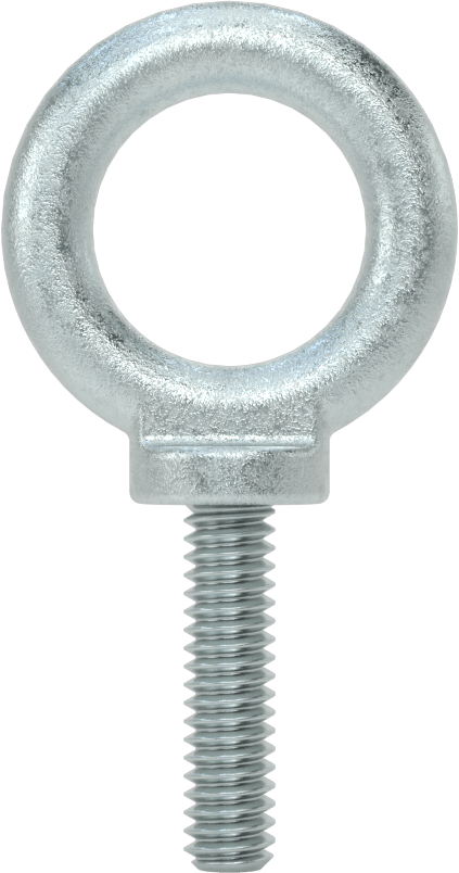 Omuzlu Çelik Halka Cıvata - Kaldırma için, Çinko Kaplamalı, 1/4"-20 Diş Boyutu, 1" Diş Uzunluğu