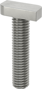 Modüler Mini Zincir Kayışlı Konveyör için M8 x 1.25 mm Diş x 35 mm Uzunlukta T-Yuvası Cıvatası