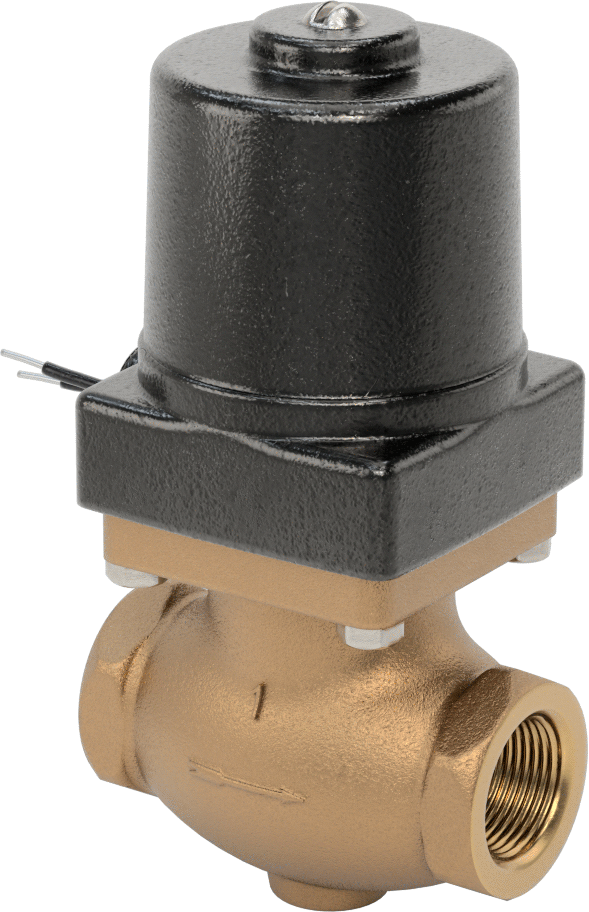 Bronz Gövdeli Solenoid Açma/Kapama Vanası, Kriyojenik Sıvılar için, 120V AC, 1 NPT Dişi
