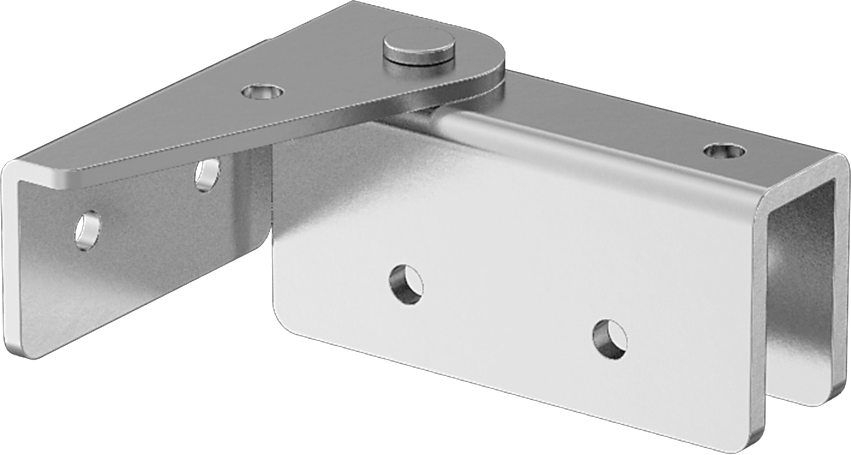 Cam Dolap Pivot Menteşeleri, 1/4" maksimum kapı kalınlığı için, Krom Kaplı Çelik