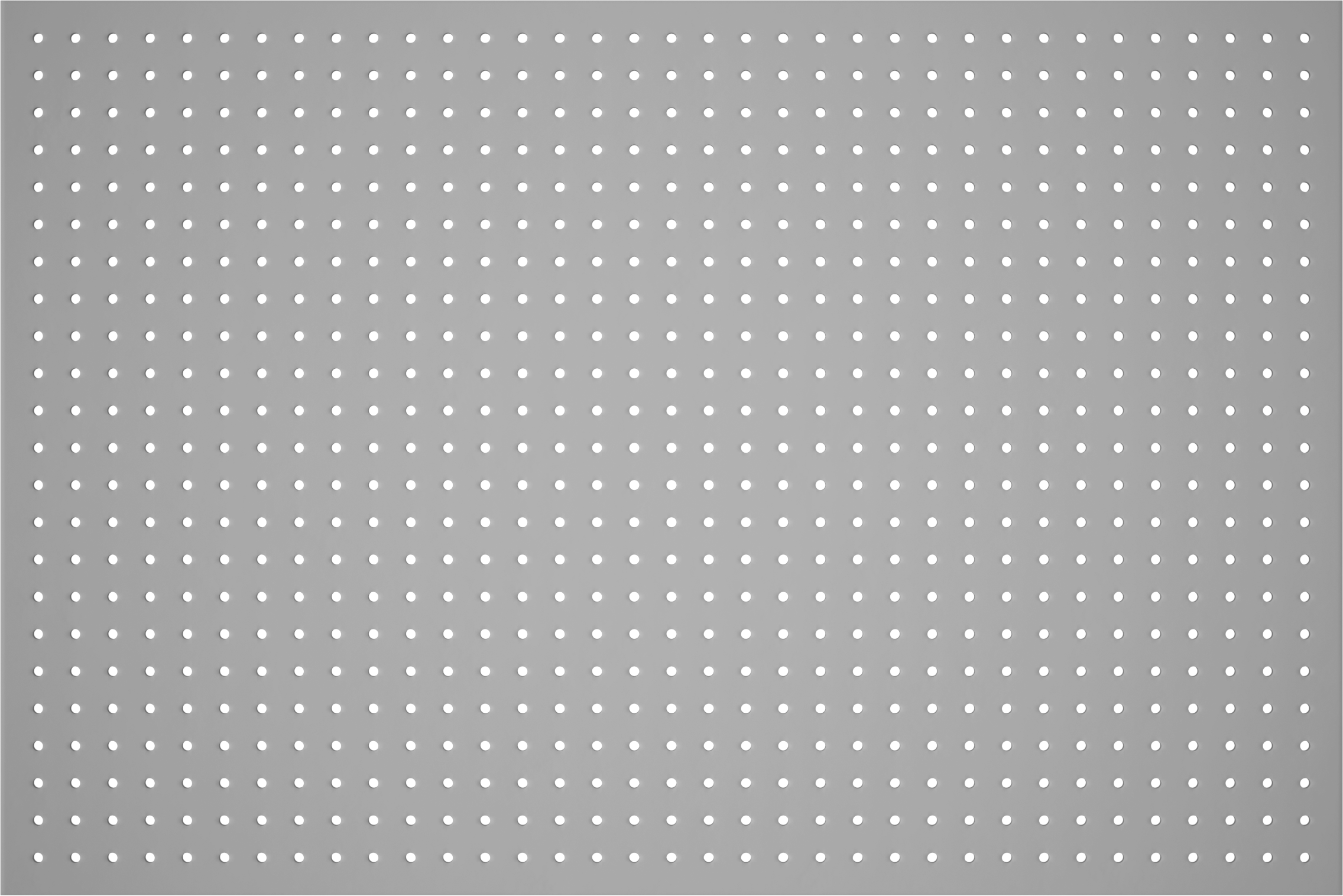 Delikli Pano, Kahverengi Sert Levha, 9/32" Çapında Çivi Deliği, 36" x 24" — 36", Hardboard, Wood, 24"