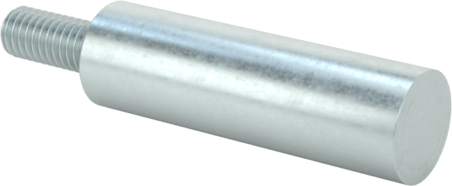 Erkek Dişli Manyetik Yuvarlak Ayırıcı, Alnico Mıknatıslı Çinko Kaplı Çelik, 6 mm Dış Çap