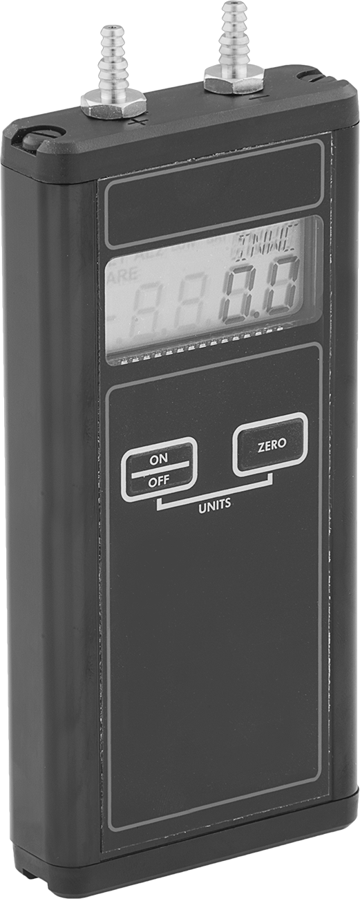 LCD ve Tırnaklı Bağlantı Parçalı Diferansiyel Gösterge, Düşük Basınç, NIST Sertifikalı, 0 ila 30 PSI — Hava, Doğal Gaz, Bar, İnç Kare Baş…