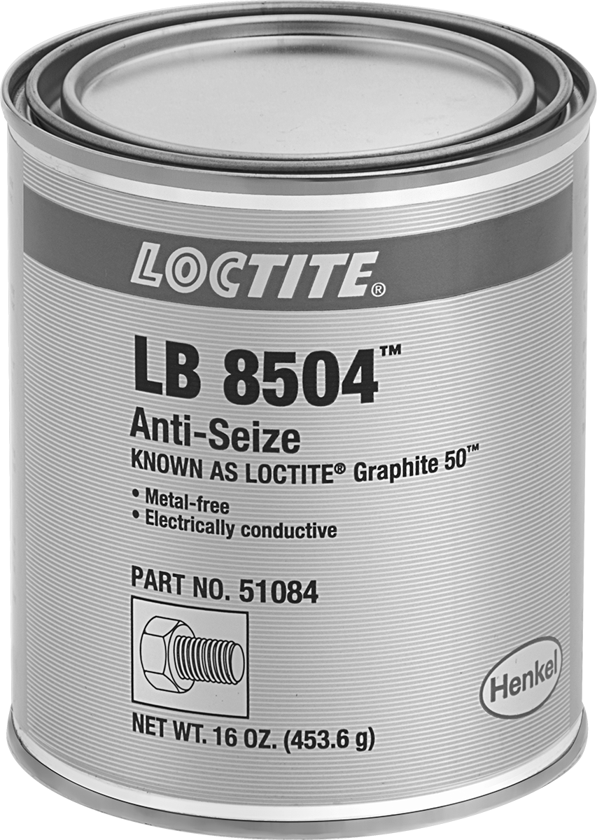 Loctite® Yağlayıcı, lb8504, Metal İçermez, 1 lbs. Teneke Kutu — Kutu, Alüminyum, Close-Fitting Parts, Press-Fit Assemblies, Threaded Fast…