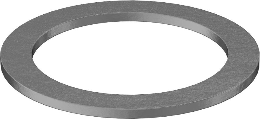 1074-1095 Yaylı Çelik Şimler, 20 mm Çaplı Vida Omzunu Uzatma için, 0.031" Kalınlık — 20 mm, 15.19 mm, 0.031"