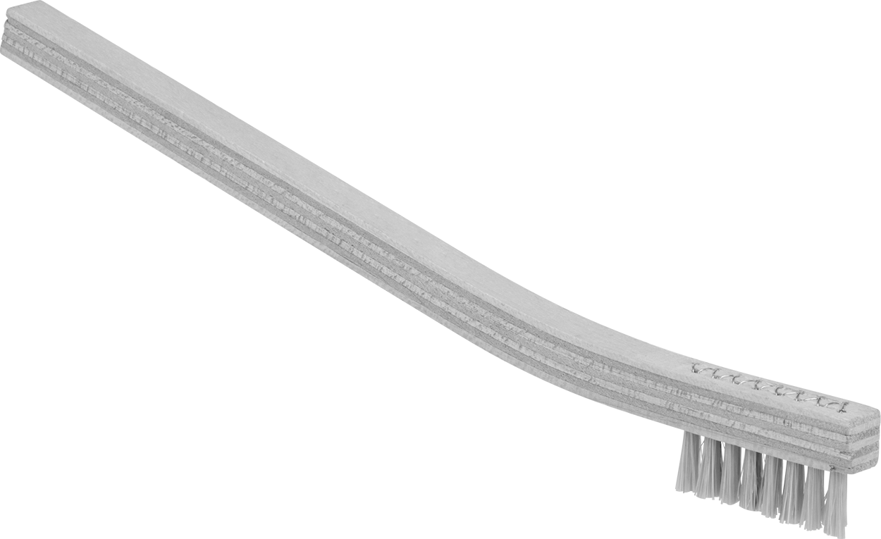El Fırçası, El Yapımı Domuz Kılı, 1/4" Genişlik, 1-3/8" Uzunluk — Animal Hair, Hog Hair, Ahşap, 1 3⁄8"