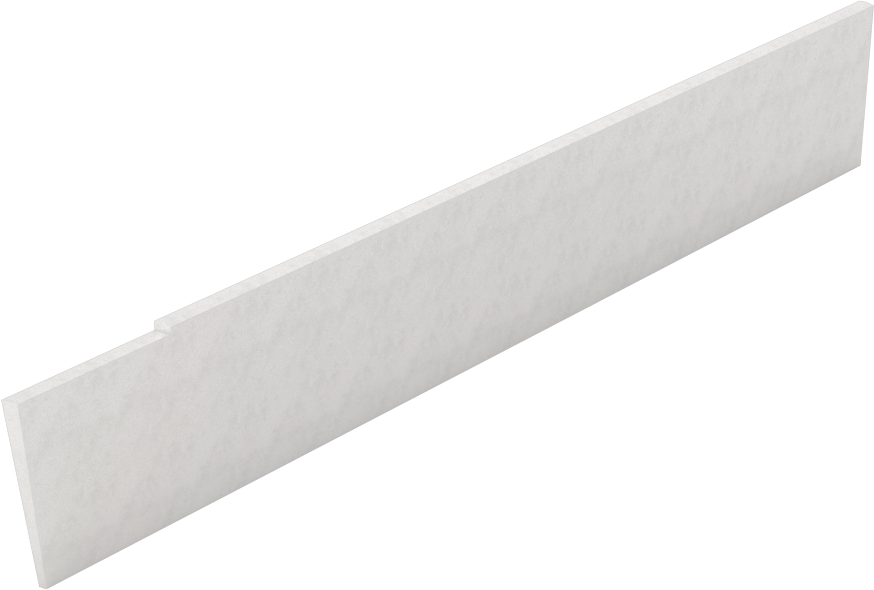 Kesme Bıçağı, Eğimli Uç x Kare Uç, 1/16" Genişlik, 11/16" Yükseklik, Yüksek Hızlı Çelik
