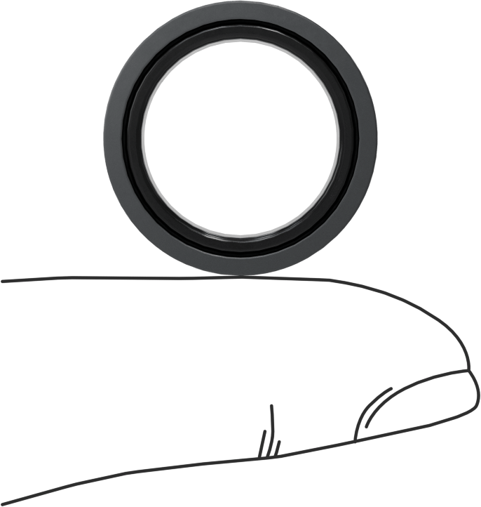 O-Ring Yivleri için Piston Contası, Buna-N Kauçuk, 7/8" Dış Çap