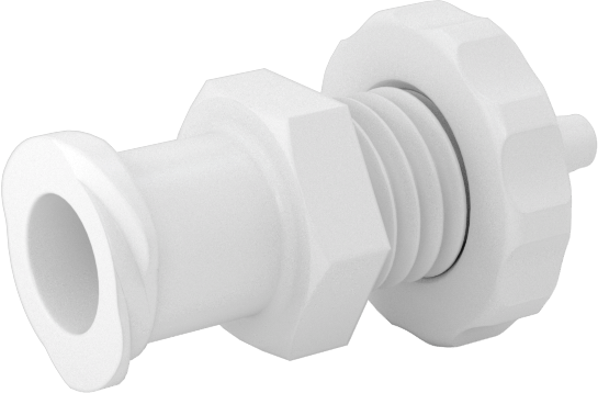 Hava ve Su için Plastik Luer Lock Tüp Bağlantısı, Naylon Duvar Delici Soketler, 1/16" Boru İç Çapı için Tırnaklı