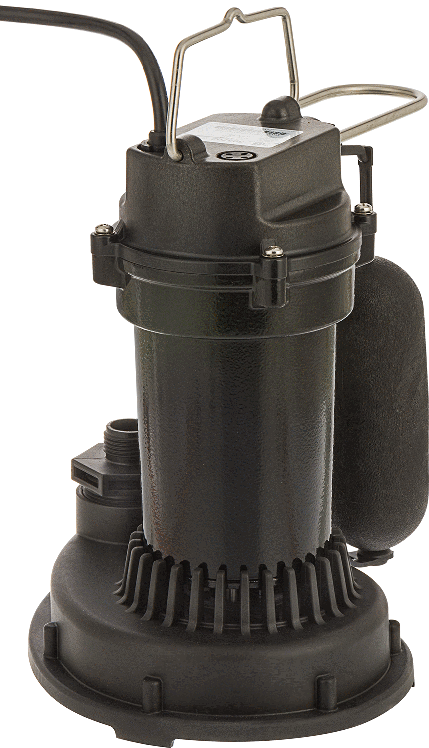 Su için Tahliye Pompası, Şamandıralı Anahtarlı, 1/4 hp, 10 Fit Kablo ile Fiş
