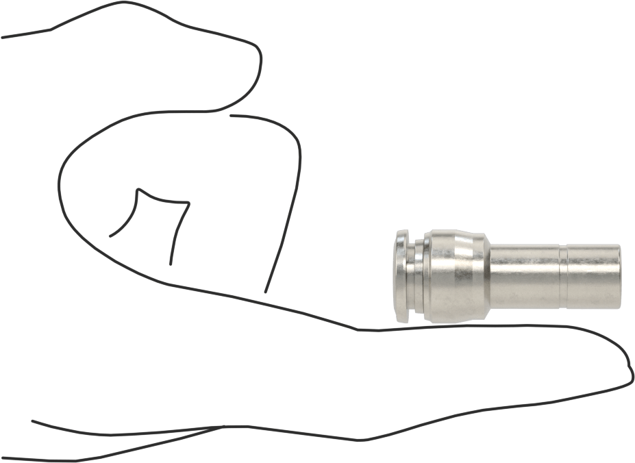 Yüksek Sıcaklık Bas-Bağlan Bağlantı Elemanı, Redüktör, 10 mm Boru Dış Çapı x 12 mm Boru Gövde Dış Çapı için