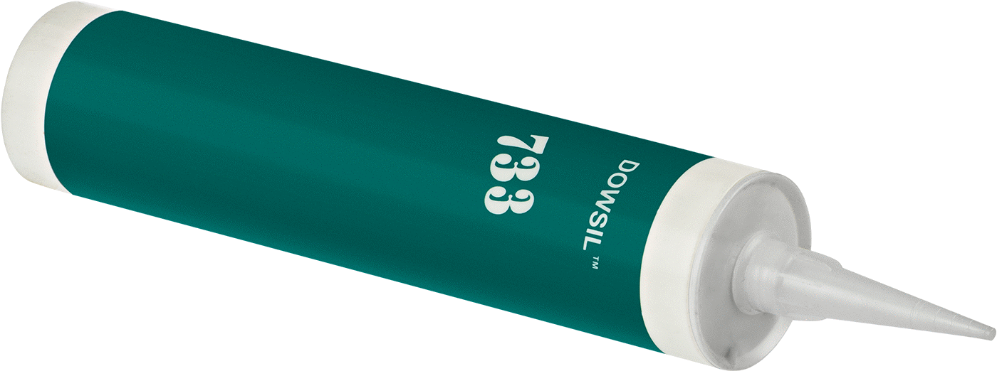 Silikon Sızdırmazlık Maddesi, Dow Corning 733, 10.1 FL. oz. Kartuş — Kartuş, Glass, Metal, Plastic, Metal to Glass, Metal to Plastic, 350° F