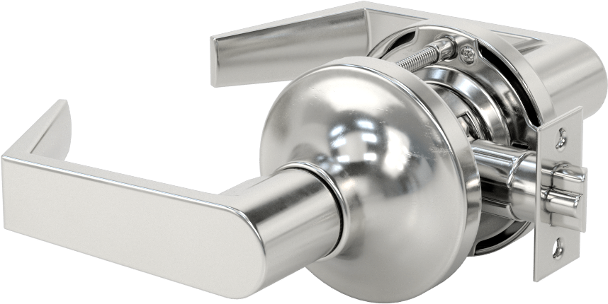 Assa Abloy Accentra (Yale) 5300Ln Kapı Kolu, 8 Para Yiv, Anahtar Kilitli, 2-3/8" Boğaz Mesafesi
