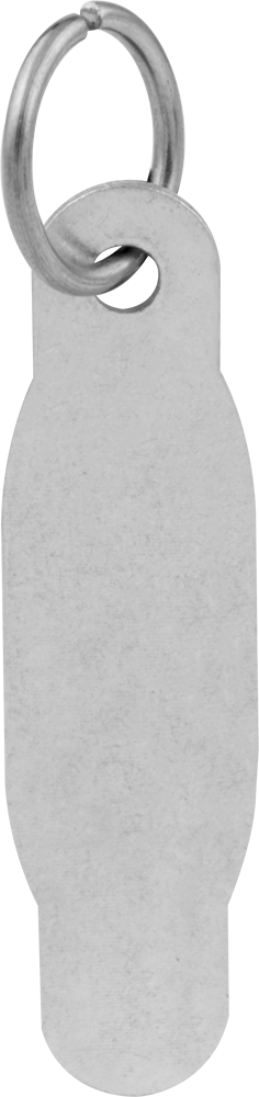 Pirinç Gravür ve Damgalı Etiketler, Oval, 1-3/4" Yüksekliğinde x 1/2" Genişliğinde — Oval, Pirinç, Çelik, Boş
