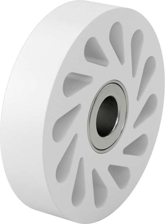 Yağa Dayanıklı Flex-Grip Tahrik Silindiri, 20 A Durometre, 4" Çap x 29/32" Genişlikte Silindir, 3/4" Mil Çapı için
