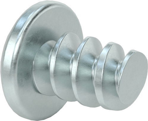 Phillips Yuvarlak Başlı Diş Açıcı Vidalar, Plastik için, Çinko Kaplı Çelik, 1/4" Boyut, 3/8" Uzunluk