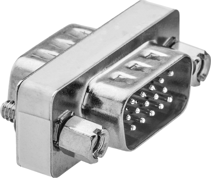 HD15 Erkek x HD15 Erkek Adaptör — Adaptör, Düz, Metal