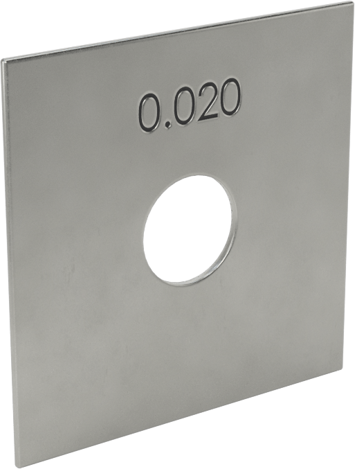 Mitutoyo Ölçü Bloğu, Kare, Sınıf 0, 0.02" Boyut, Çelik