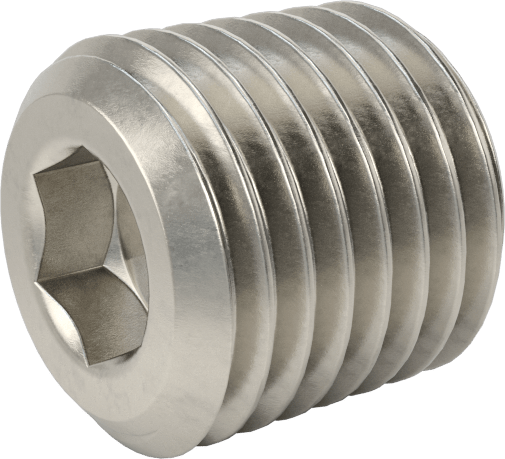 Altıköşe Başlıklı Düşük Basınçlı 302 Paslanmaz Çelik Tapa, 1/16 NPTF — 302 Stainless Steel, 304 Stainless Steel, 304/304L Stainless Steel…
