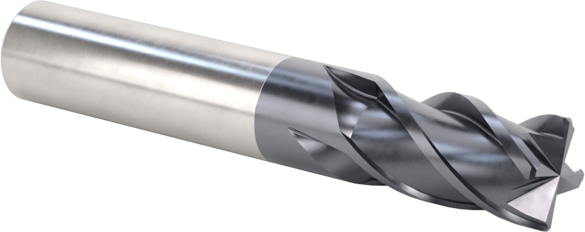 Hızlı Kesim Karbür Uçlu Freze, Pahlı Köşe, Kare, ALTIN Kaplama, 4 Kanallı, 14 mm Freze Çapı