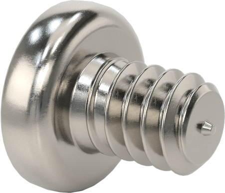 Pasifleştirilmiş 18-8 Paslanmaz Çelik Silindir Başlı Phillips Vidalar, M1.6 x 0.35 mm Diş, 2 mm Uzunluk