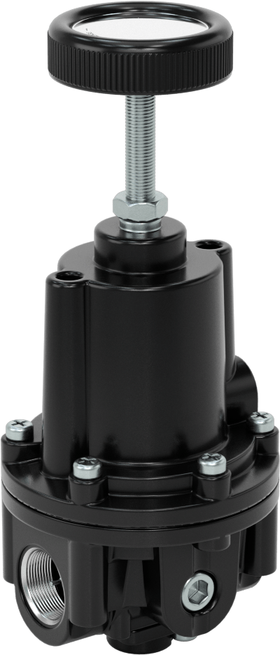 Versa-Mount Hassas Basınçlı Hava Regülatörü, 1/2 NPT Dişi, 100 PSI Hava Akışında 60 scfm, 0-10 PSI