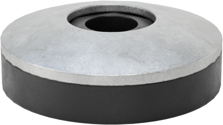 Galvanizli Çelik ve Neopren Yapıştırmalı Sızdırmazlık Pulları, 6 numaralı vida boyutu için, 0.150" İç Çap, 0.375" Dış Çap — 0.086" ila 0.…