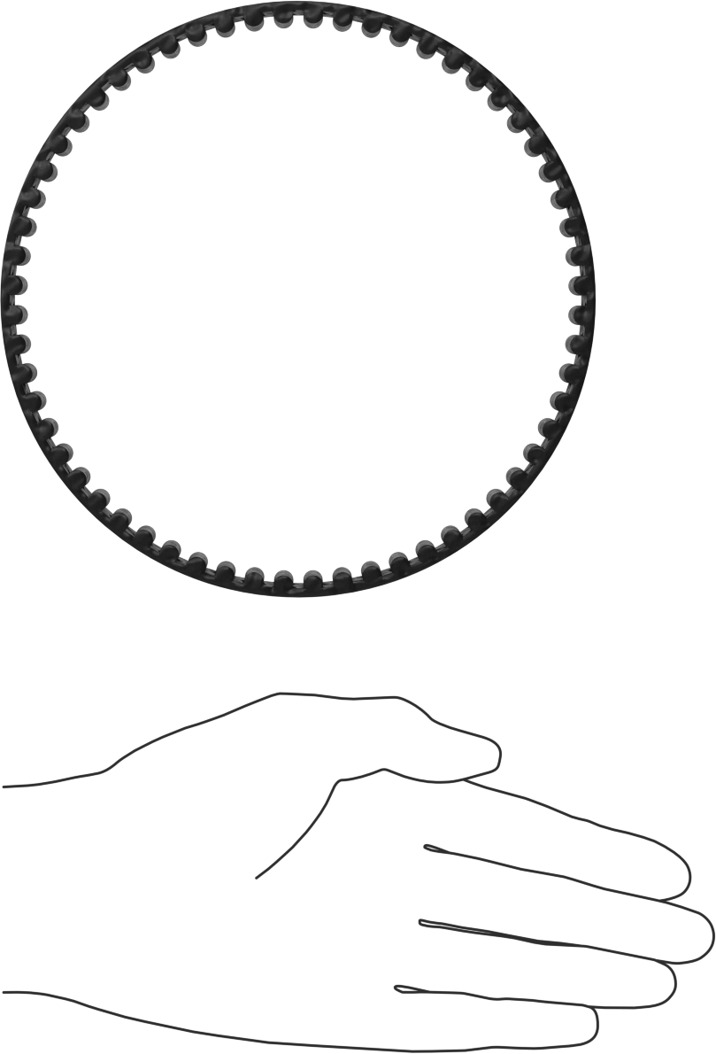 Yüksek Mukavemetli Gt Triger Kayışı, Kavisli Dişler, 20 mm Genişlik, 480-8m-20, Gates Powergrip Gt4