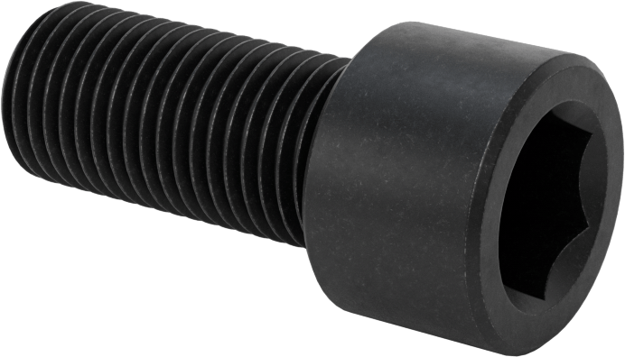 Siyah Oksit Alaşımlı Çelik Alyan Başlı Vida, Sınıf 12.9, M14 x 1.5 mm Diş Boyutu, 30 mm Uzunluk