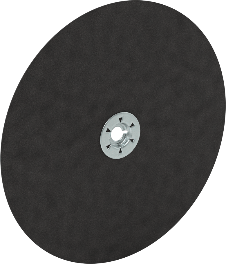 Mil Montajlı Zımpara Diski, Dişli Mil Deliği, Pürüzlü Yüzey için, 7" Çap — 7", 24, 36, 50, 60, 80, Disk