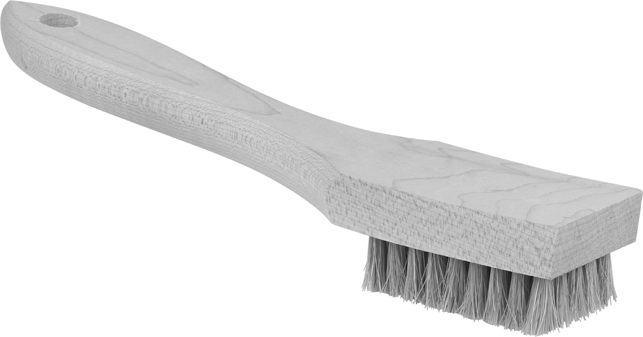 At Kılı Kıllı 1-1/4" Genişlikte El Fırçası — Animal Hair, Horsehair, Ahşap, 2 1⁄8"