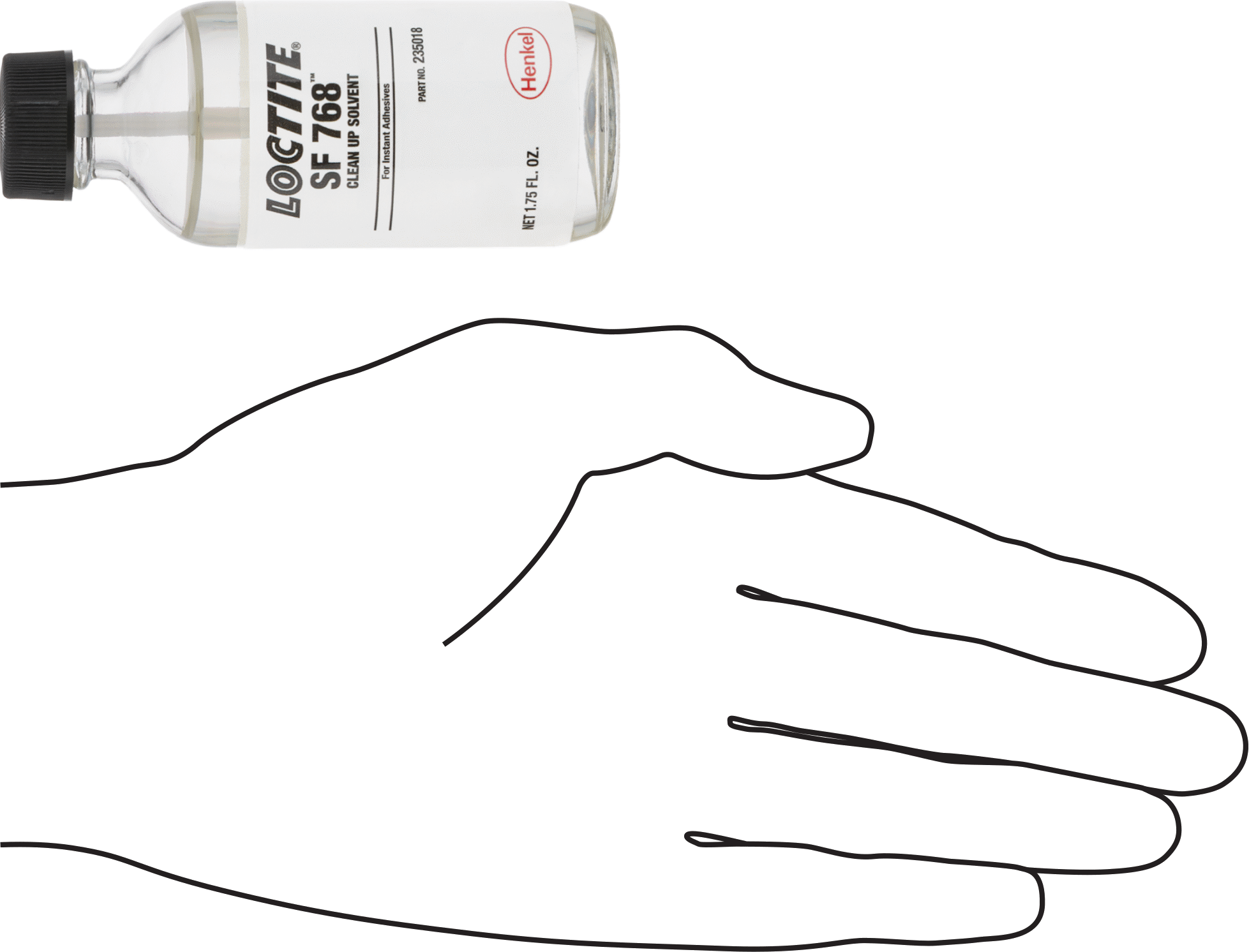 Anında Yapışan Yapıştırıcı Sökücüler, Loctite® Sf 768, 1.75 FL. oz. Şişe
